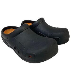 Vangelo Mens Size 10 Black Clog Slip On Closed Round Toe Waterproof Shoes